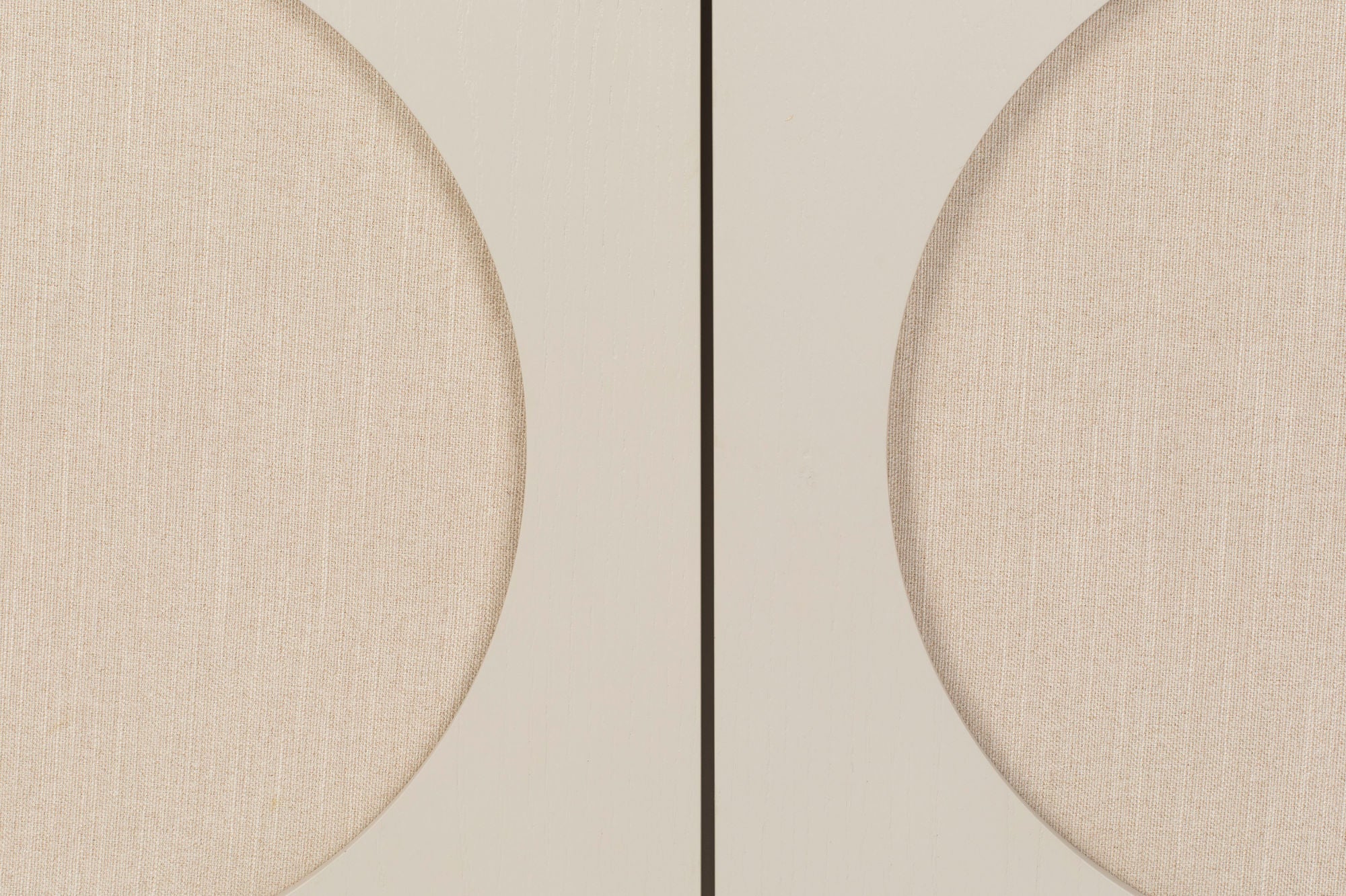 Zuiver Twin Acacia Wood & Fabric Circles Sideboard